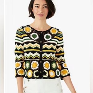NWT!! Kate Spade Daisy Crochet Cardigan